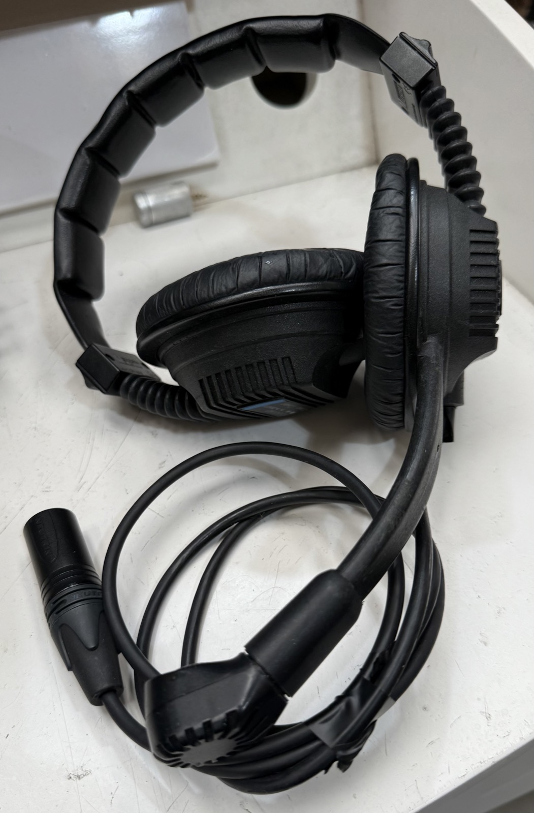 Used Canford DMH220 broadcast and studio headphones with cable and XLR-style connector