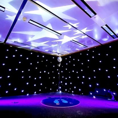 Black starlight backdrops and star gobos supplied at BBC Studio Birmingham