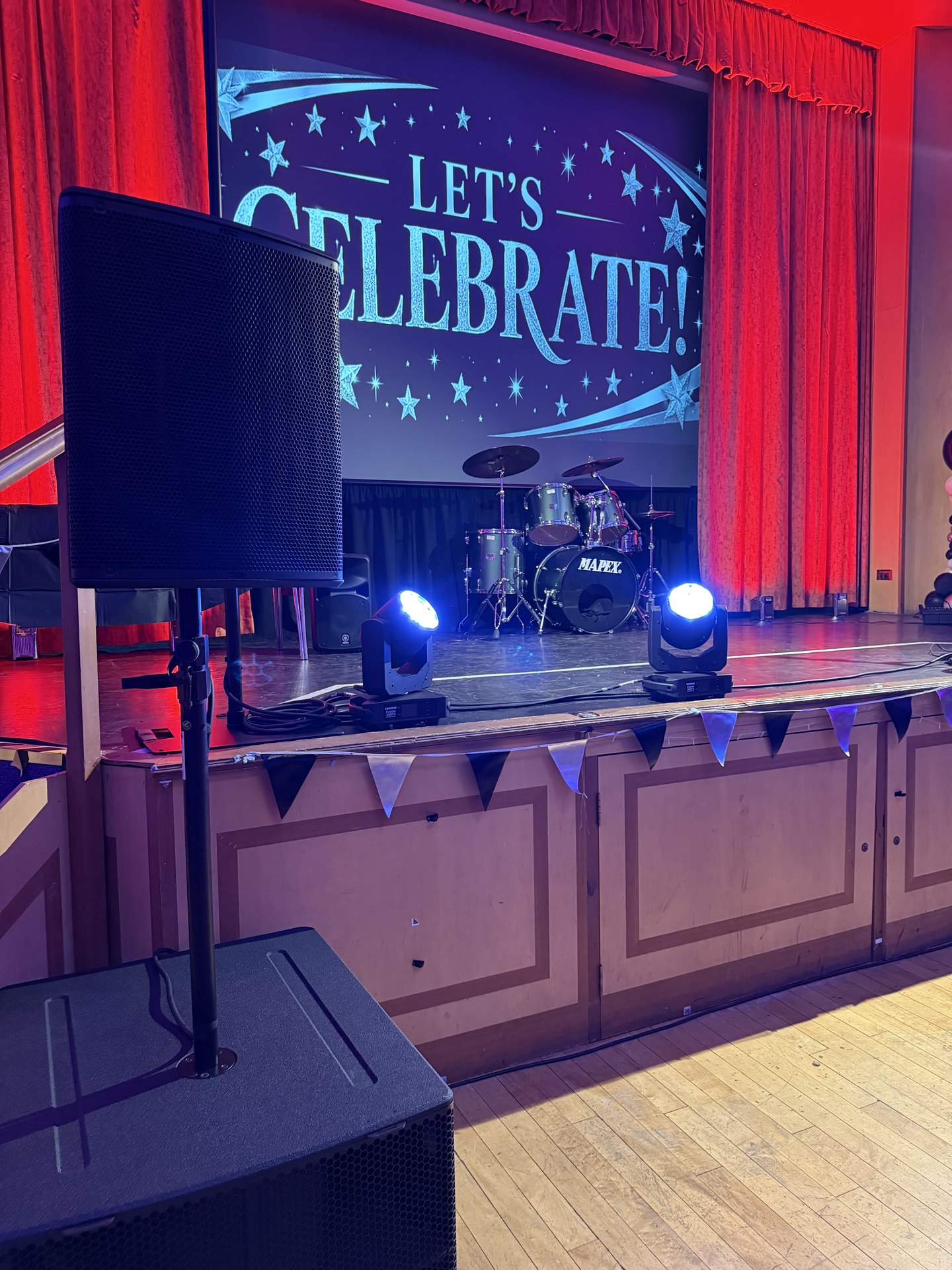 Nexo sound system and moving head lighting supplied for the Dudley Council Awards Evening at Dudley College