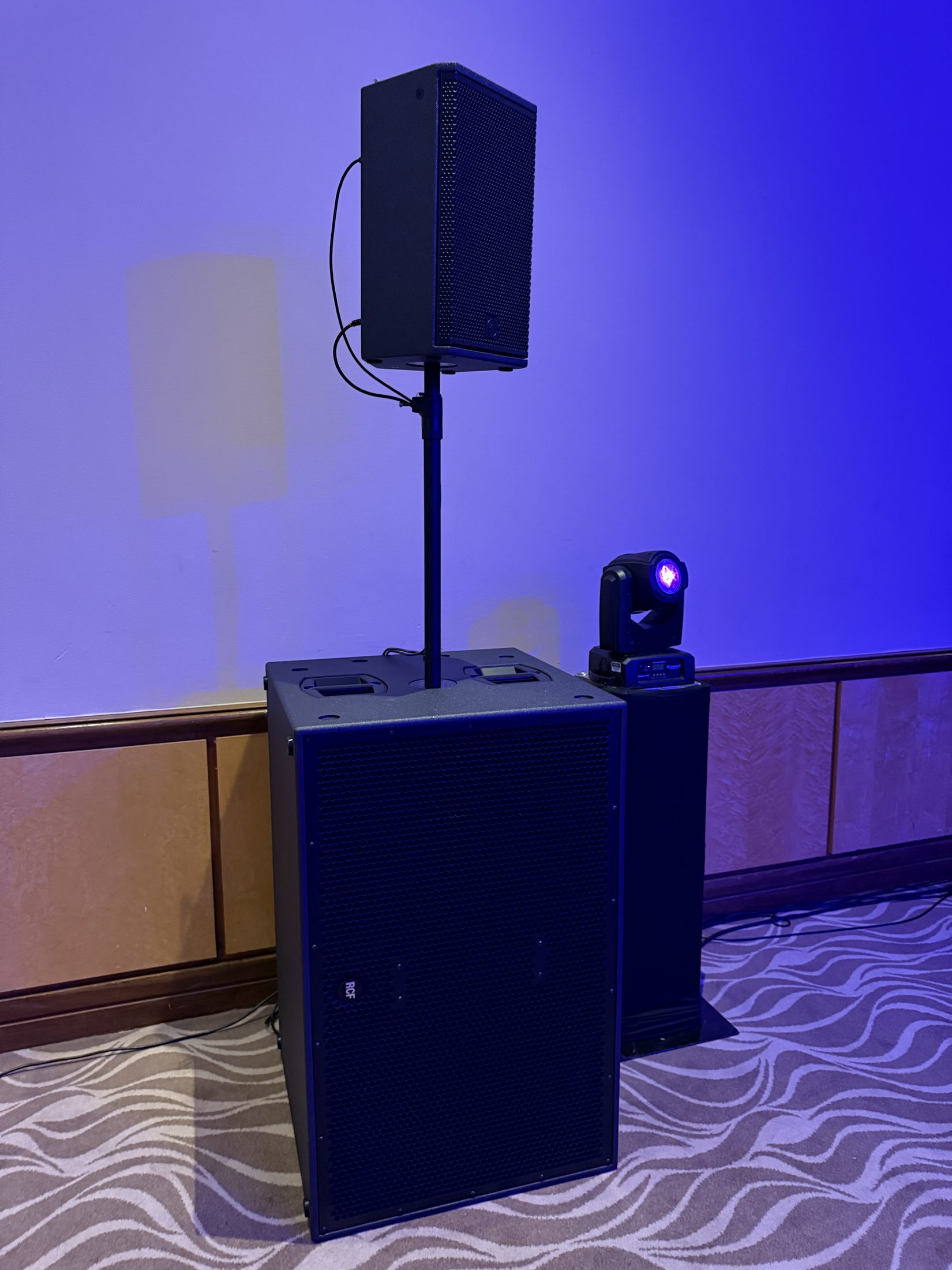 Sound system supplied for the St James Academy prom at Copthorne Hotel Merry Hill