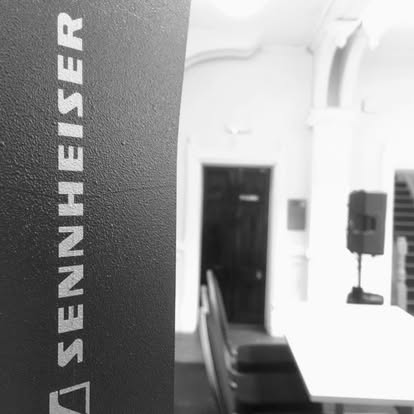 Sennheiser sound setup in a small venue