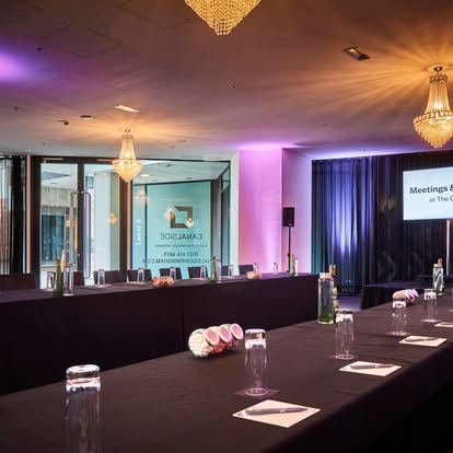 Boardroom style meeting layout