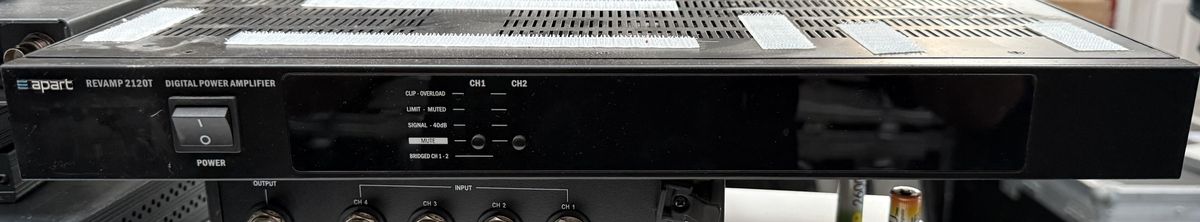 Professional Apart digital audio amplifier available from Paul James Events