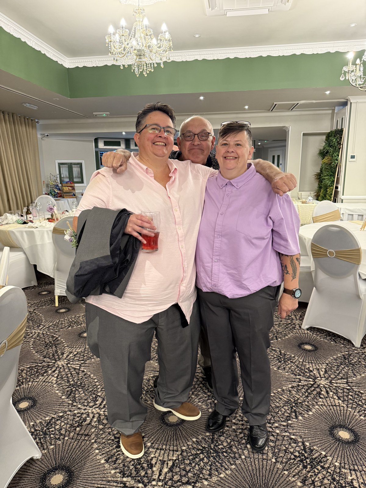 Paul James DJ at a special wedding celebration at Stonehouse Hotel in Stafford