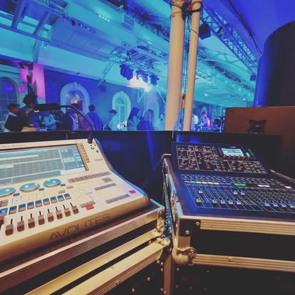 Collage showing event production supplied across venues, businesses and event spaces