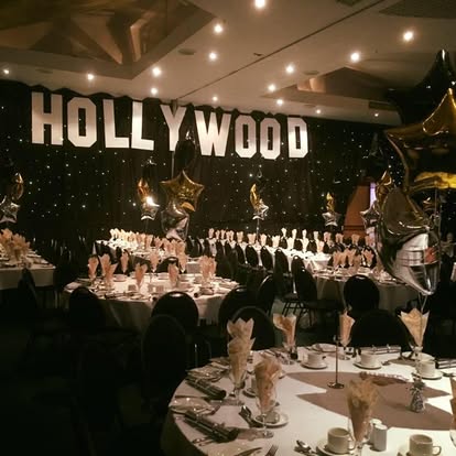 Hollywood themed room setup