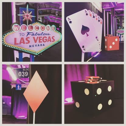 Las Vegas props collage board