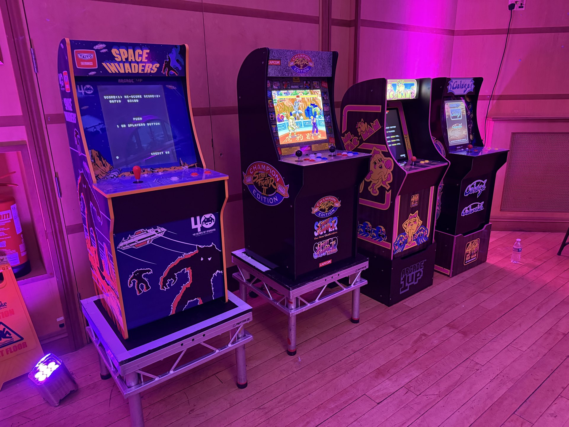 Retro arcade machines available for event hire