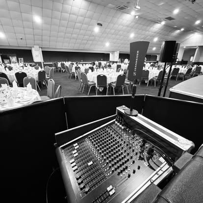 Conference sound desk and PA system