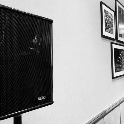 Nexo speaker in an interior venue