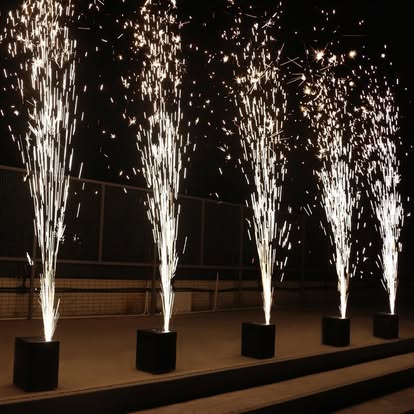 Cold spark machines in action