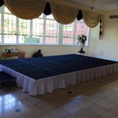 Stage platform in a function room