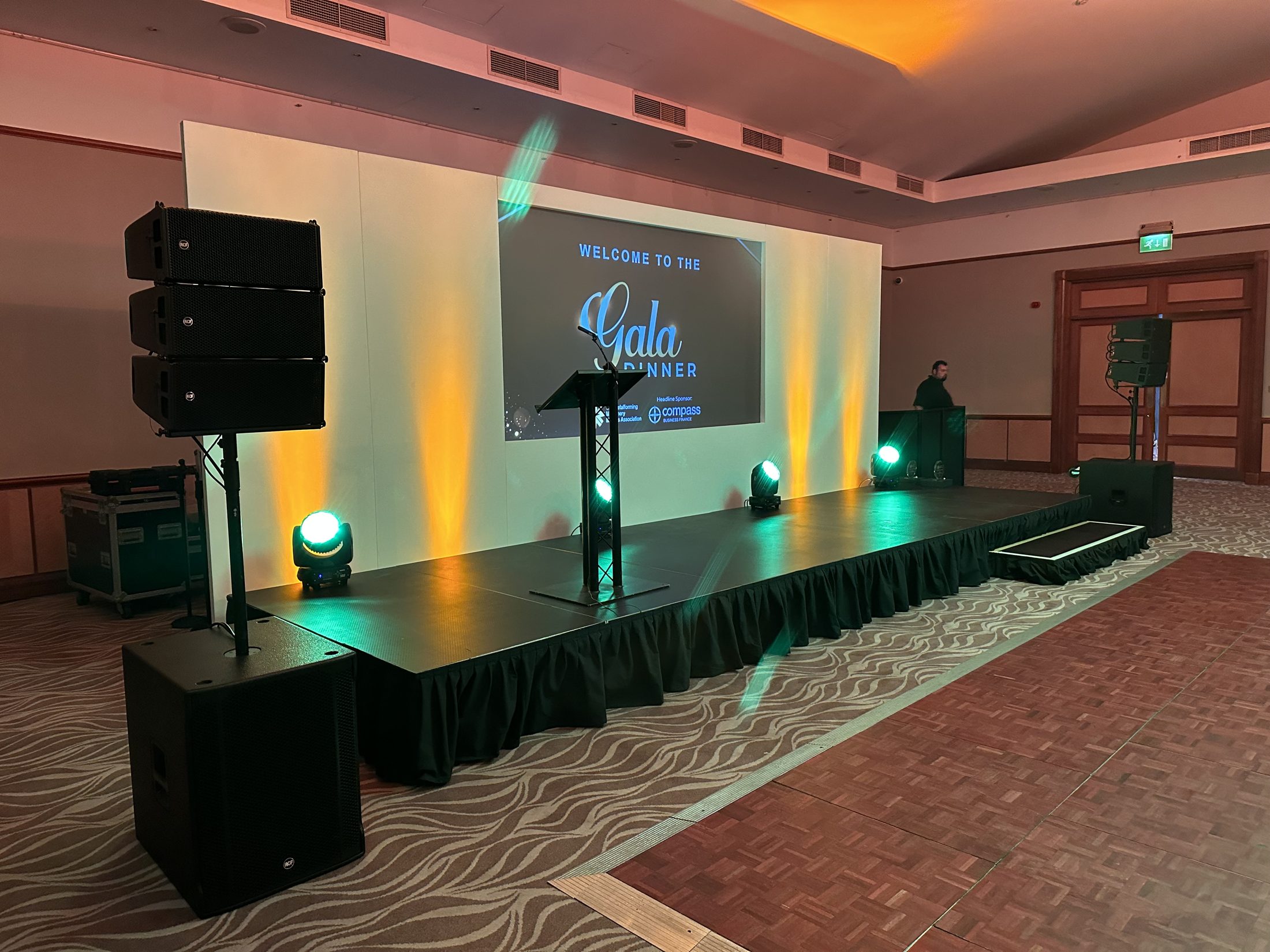 Professional modular staging available for hire in Birmingham