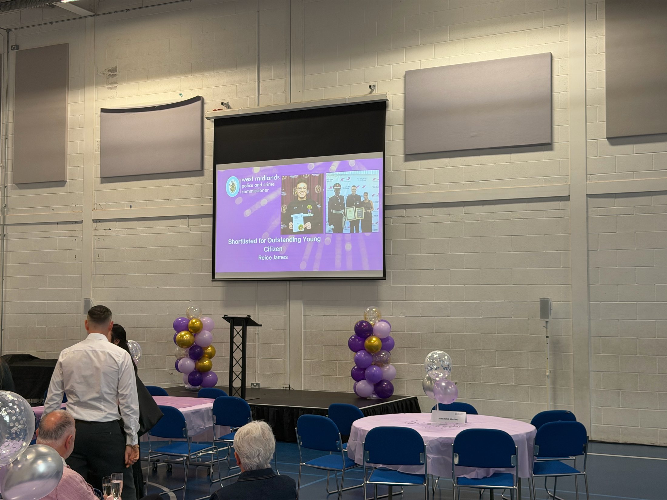 Stage and sound support supplied for the West Midlands Police Awards